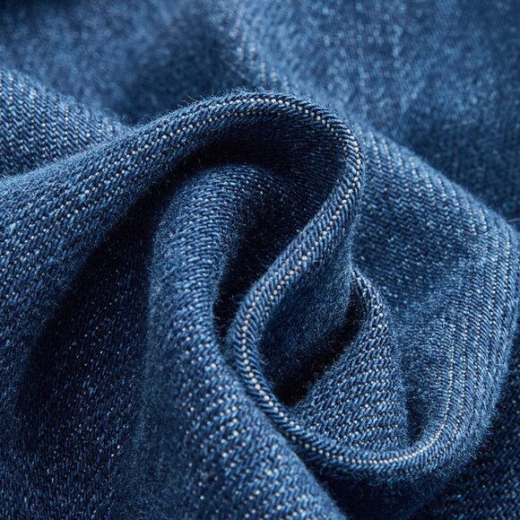 Commense Pocketed Belted Denim Dress Sz M - Picture 8 of 9